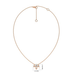 3/4 CT. Trio Marquise Natural Diamond Pendant Necklace