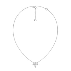 3/4 CT. Trio Marquise Natural Diamond Pendant Necklace