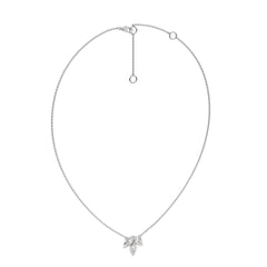 3/4 CT. Trio Marquise Natural Diamond Pendant Necklace