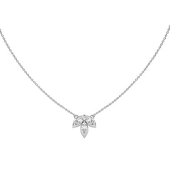 3/4 CT. Trio Marquise Natural Diamond Pendant Necklace