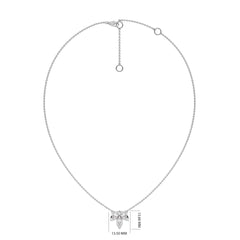 3/4 CT. Trio Marquise Lab Created Diamond Pendant Necklace