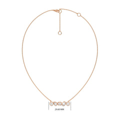 1 1/2 CT. Fancy Multi Shapes Natural Diamond Five Stones Necklace