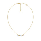 1 1/2 CT. Fancy Multi Shapes Natural Diamond Five Stones Necklace