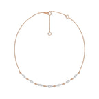 1 1/2 CT. Round Lab Created Diamond Two -Tone Necklace