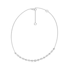 1 1/2 CT. Round Lab Created Diamond Two -Tone Necklace