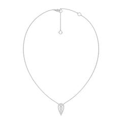 1 CT. Teardrop Round Lab Created Diamond Pendant Necklace