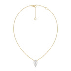 1 CT. Teardrop Round Lab Created Diamond Pendant Necklace