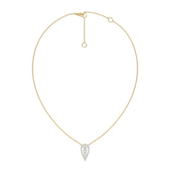 1 CT. Teardrop Round Lab Created Diamond Pendant Necklace