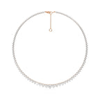 16 CT. Graduated Natural Diamond Necklace
