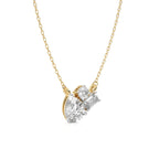 1 1/2 CT. Three Stone Lab Created Diamond Necklace