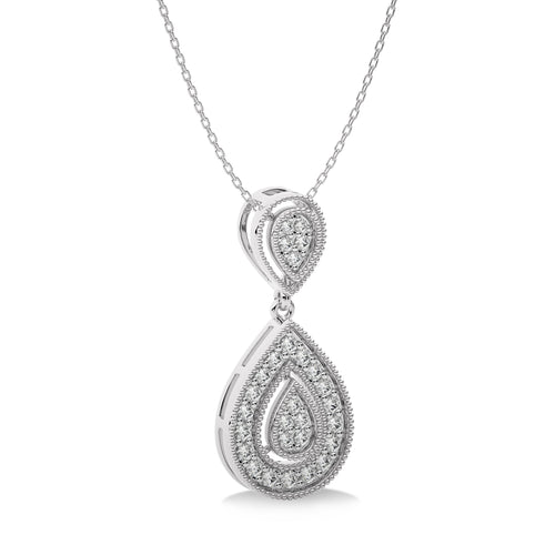 1/2 CT. Pear Shape Teardrop Lab Created Diamond Pendant