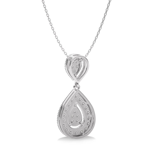 1/2 CT. Pear Shape Teardrop Natural Diamond Pendant