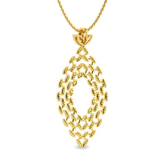 1 CT. Lab Created Diamond Studded Designer Pendant