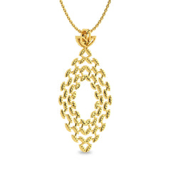 1 CT. Lab Created Diamond Studded Designer Pendant