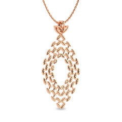 1 CT. Lab Created Diamond Studded Designer Pendant