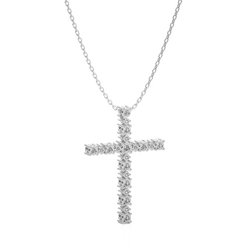 1/2 CT.Elegant Round Natural Diamond Pendant