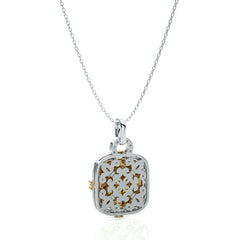 1 1/4 CT. Fancy Yellow Radiant Diamond  Fashion Pendant