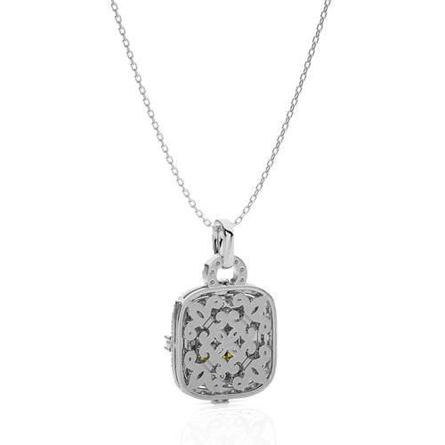 1 1/4 CT. Fancy Yellow Radiant Diamond  Fashion Pendant