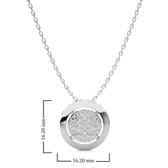 1/2 CT. Twilight Twinkle Lab Created Diamond Cluster Pendant