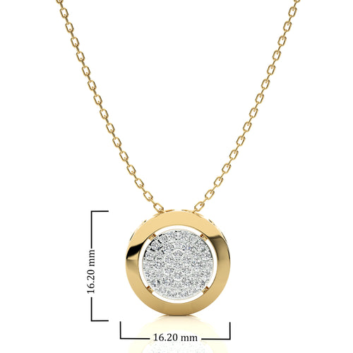 1/2 CT. Twilight Twinkle Lab Created Diamond Cluster Pendant