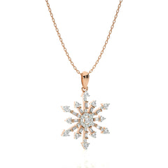 1/2 CT. The Sparkling Snowflake Lab Created Diamond Pendant