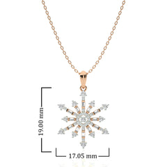 1/2 CT. The Sparkling Snowflake Lab Created Diamond Pendant