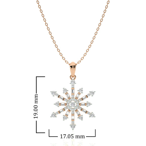 1/2 CT. The Sparkling Snowflake Lab Created Diamond Pendant