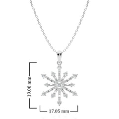 1/2 CT. The Sparkling Snowflake Lab Created Diamond Pendant