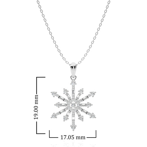 1/2 CT. The Sparkling Snowflake Lab Created Diamond Pendant