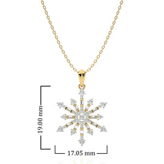 1/2 CT. The Sparkling Snowflake Lab Created Diamond Pendant