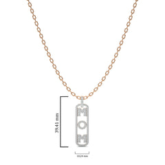 1 CT. Round Natural Diamond Mom Pendant