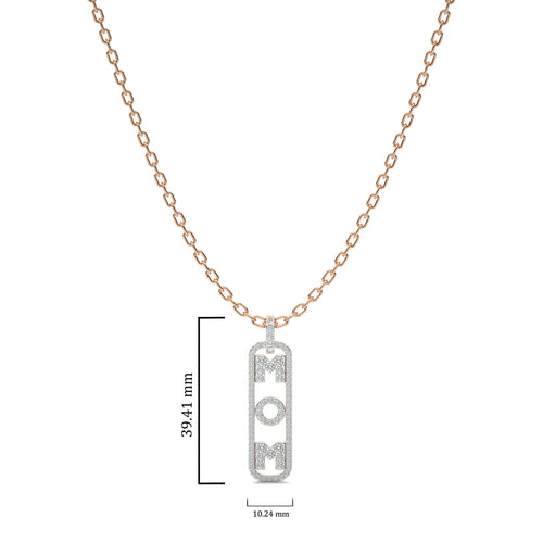 1 CT. Round Natural Diamond Mom Pendant