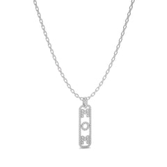 1 CT. Round Lab Created Diamond Mom Pendant