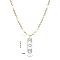 1 CT. Round Natural Diamond Mom Pendant