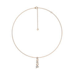 1/3 CT. Round Natural Diamont Heart Pendant
