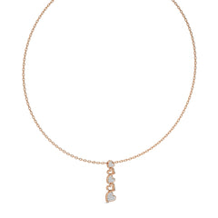 1/3 CT. Round Natural Diamont Heart Pendant