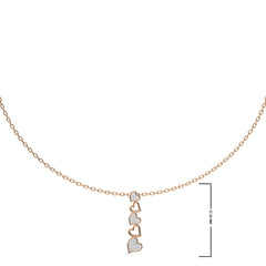 1/3 CT. Round Natural Diamont Heart Pendant