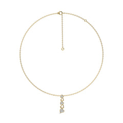 1/3 CT. Round Natural Diamont Heart Pendant