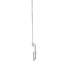 5/8 CT. Round Natural Diamond Heart Pendant