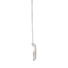 5/8 CT. Round Natural Diamond Heart Pendant