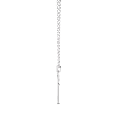 1/4 CT. Round Natural Diamond Key Pendant