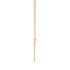 1/4 CT. Round Natural Diamond Key Pendant