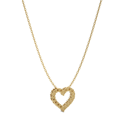 3/4 CT. Round Natural Diamond Heart Pendant