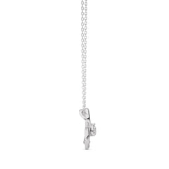 3/8 CT. Round Natural Diamond Heart Pendant