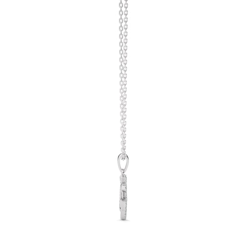 1/4 CT. Round Natural Diamond Om Pendant