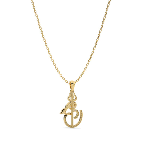 1 CT. Round Lab Created Diamond Om Pendant