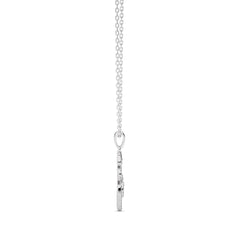 1/4 CT. Round Natural Diamond Om Pendant