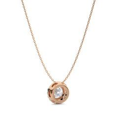 1 CT. Round with Halo Lab Created Diamond Pendant