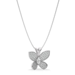 3/4 CT. Butterfly Lab Created Diamond Pendant