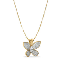 3/4 CT. Butterfly Lab Created Diamond Pendant